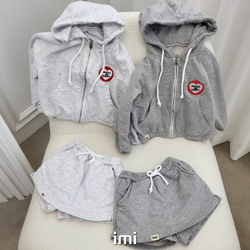 Imi - Korean Children Fashion - #kidsshorts - Hoody Zip Up - 5