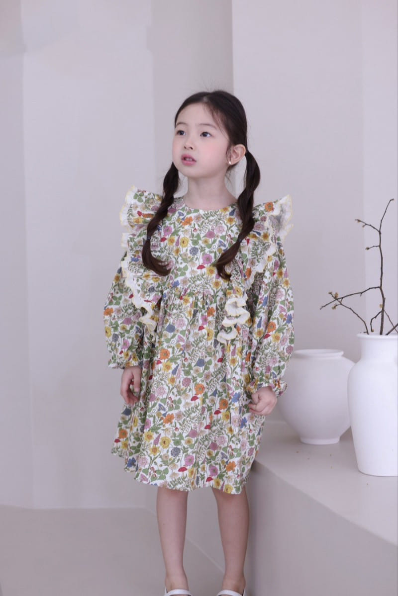 Isis - Korean Children Fashion - #Kfashion4kids - Spring Garden Wing Scarlet One-Piece - 2