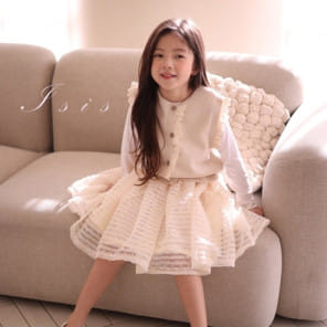 Isis - Korean Children Fashion - #designkidswear - Horizontal Mesh Skirt