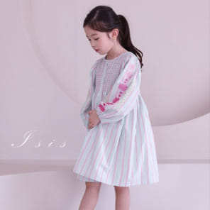 Isis - Korean Children Fashion - #designkidswear - ST Flower Embroidery One-Piece