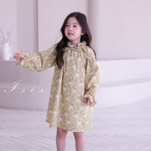 Isis - Korean Children Fashion - #littlefashionista - Neck Shirring One-Piece