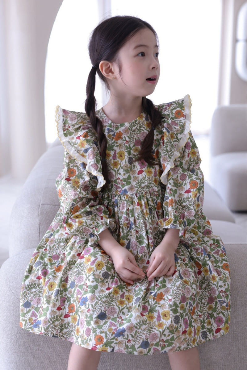 Isis - Korean Children Fashion - #littlefashionista - Spring Garden Wing Scarlet One-Piece - 3