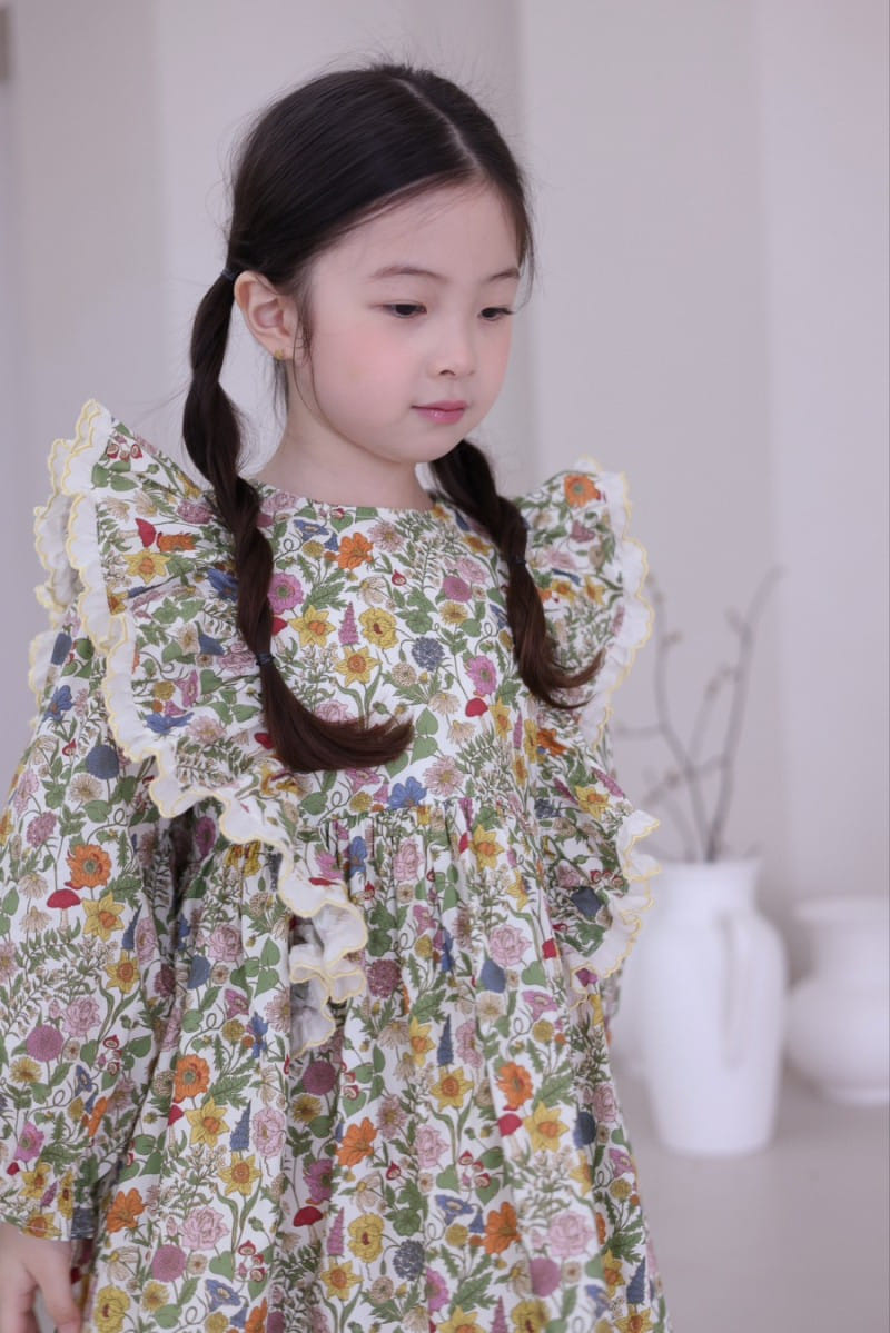 Isis - Korean Children Fashion - #minifashionista - Spring Garden Wing Scarlet One-Piece - 5