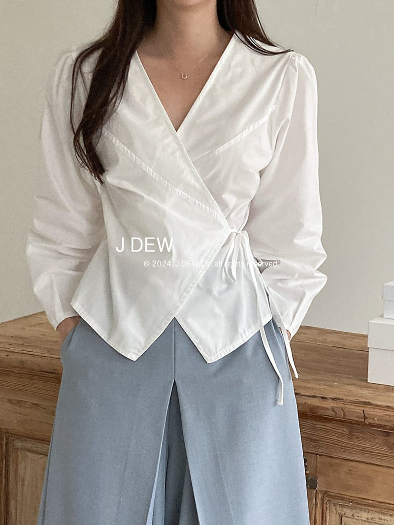 J dew - Korean Women Fashion - #momslook - Move Wrap Blouse