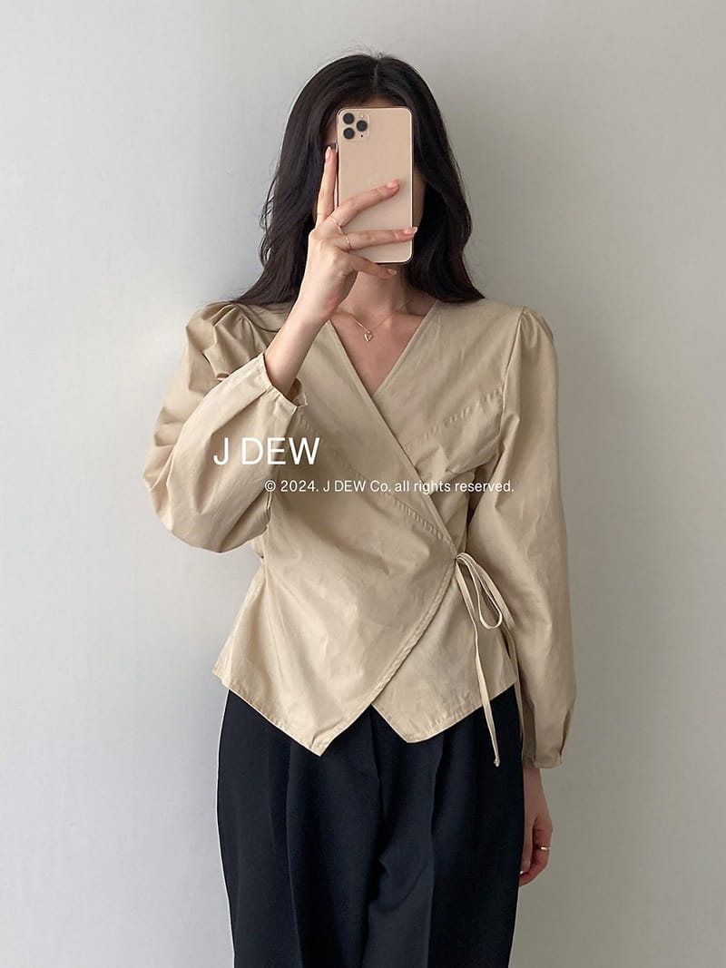 J dew - Korean Women Fashion - #momslook - Move Wrap Blouse - 3