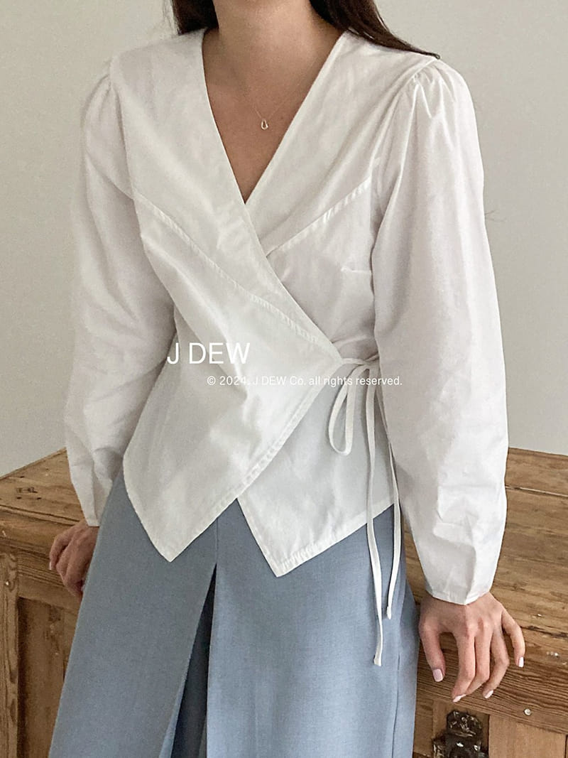 J dew - Korean Women Fashion - #momslook - Move Wrap Blouse - 7