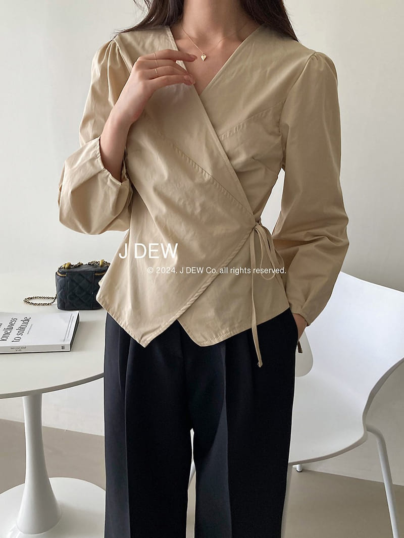 J dew - Korean Women Fashion - #momslook - Move Wrap Blouse - 4