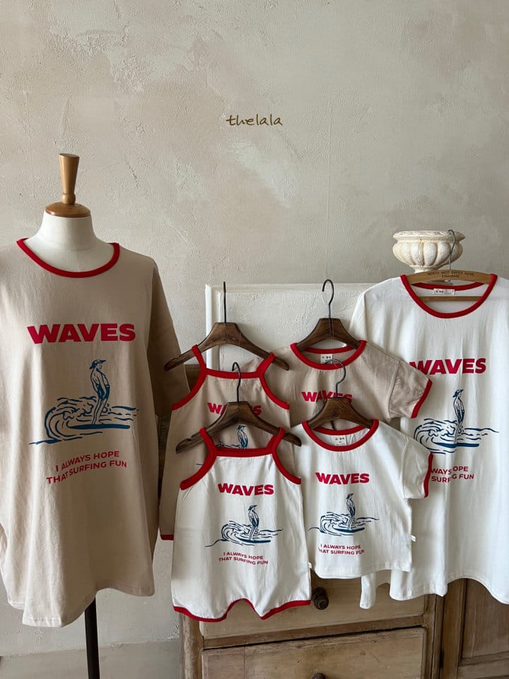 Lala - Korean Children Fashion - #fashionkids - Mom Wave Tee - 3