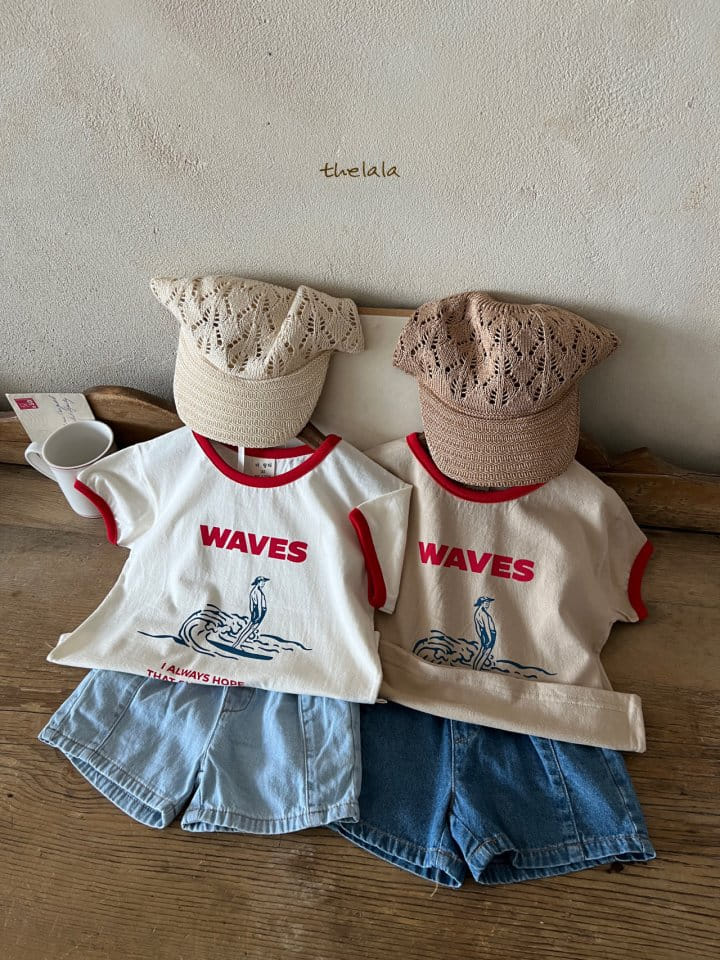 Lala - Korean Children Fashion - #magicofchildhood - Wave Tee - 10