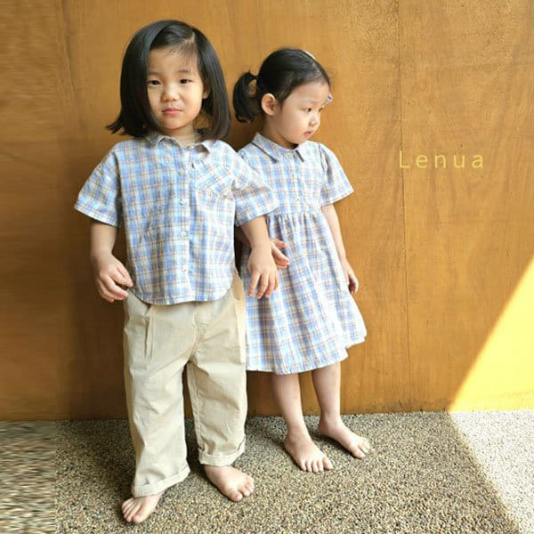 Lenua - Korean Children Fashion - #kidzfashiontrend - Fran Check Shirt