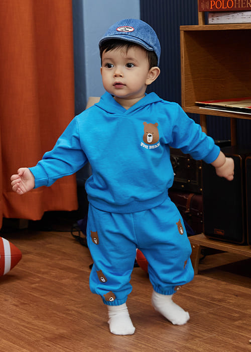 Littletini - Korean Baby Fashion - #babyootd - Benu Hoody Top Bottom Set