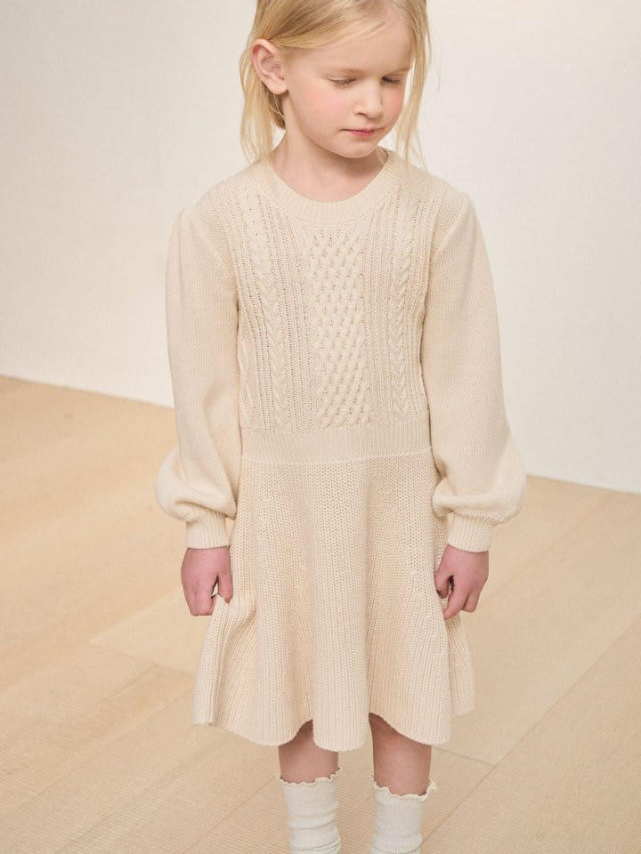 Lolobole - Korean Children Fashion - #childofig - Twiddle Knit One-Piece - 11