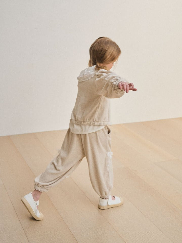 Lolobole - Korean Children Fashion - #designkidswear - Terry Lace Pants - 5