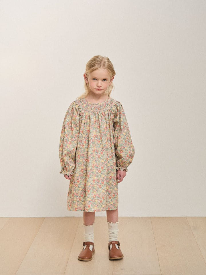 Lolobole - Korean Children Fashion - #fashionkids - London Flower One-Piece - 4