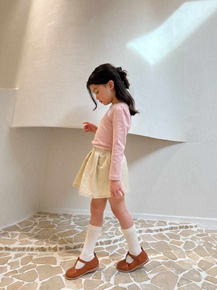 Lolobole - Korean Children Fashion - #kidzfashiontrend - Connected Wrinkle Skirt - 11