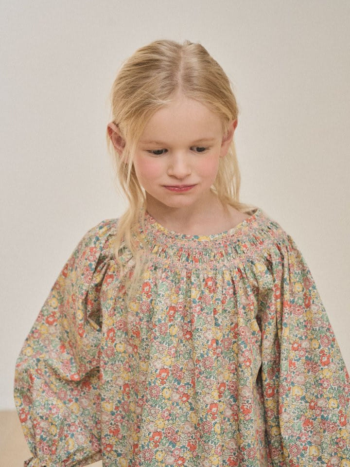 Lolobole - Korean Children Fashion - #kidzfashiontrend - London Flower One-Piece - 6