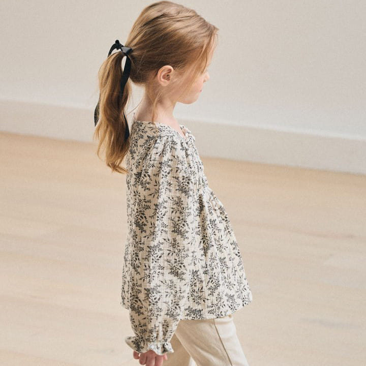 Lolobole - Korean Children Fashion - #littlefashionista - Smoke Flower Blouse