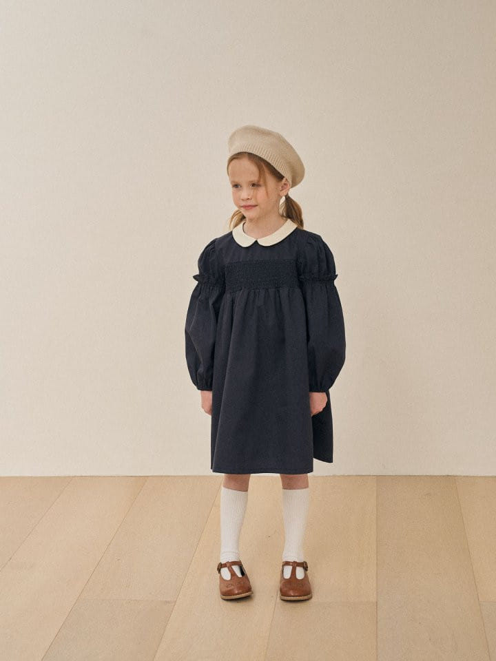 Lolobole - Korean Children Fashion - #littlefashionista - Hepburn Smoke One-Piece - 6