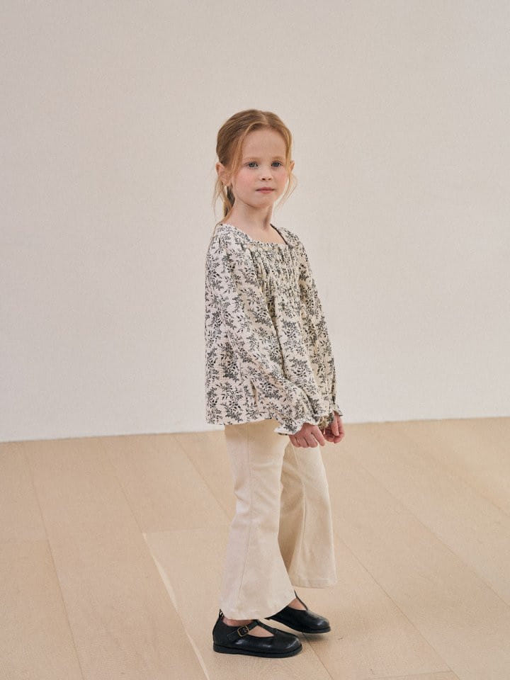 Lolobole - Korean Children Fashion - #magicofchildhood - Smoke Flower Blouse - 2