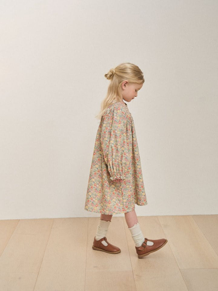 Lolobole - Korean Children Fashion - #magicofchildhood - London Flower One-Piece - 9