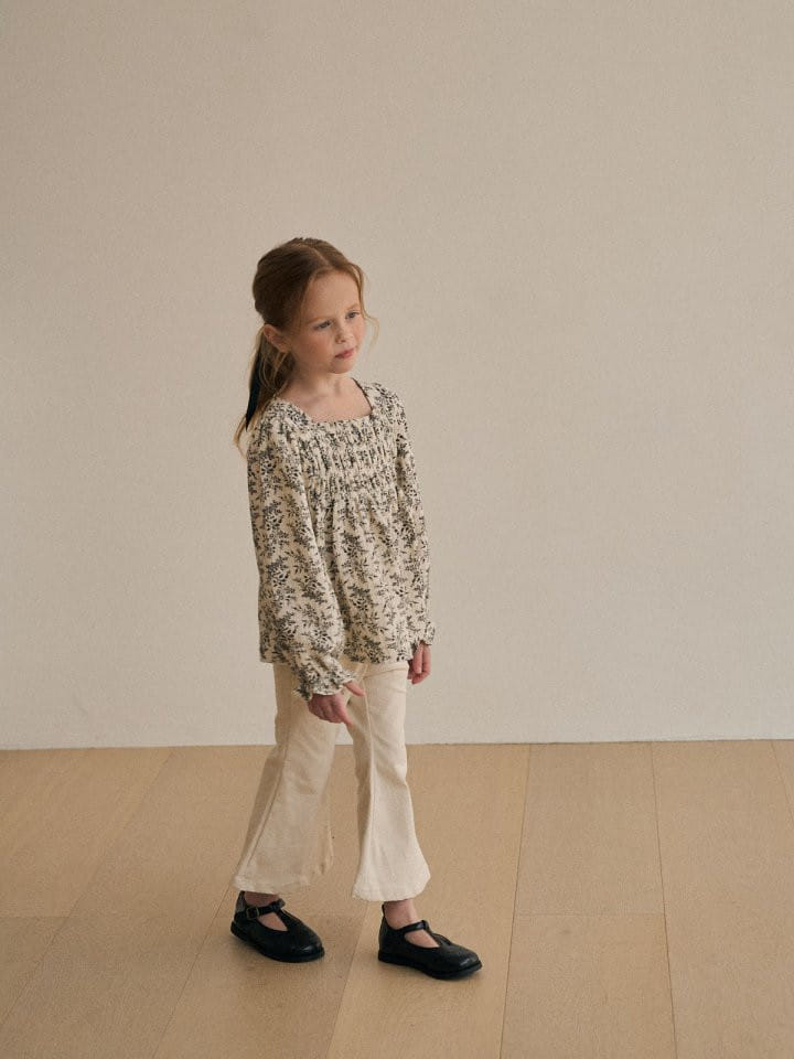 Lolobole - Korean Children Fashion - #minifashionista - Smoke Flower Blouse - 4