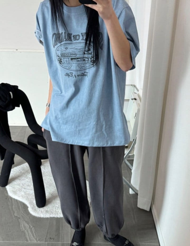 Lowell - Korean Women Fashion - #womensfashion - Statioin Pigment Tee - 10