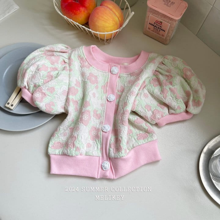 Melikey - Korean Children Fashion - #Kfashion4kids - Flower Puff Cardigna - 8