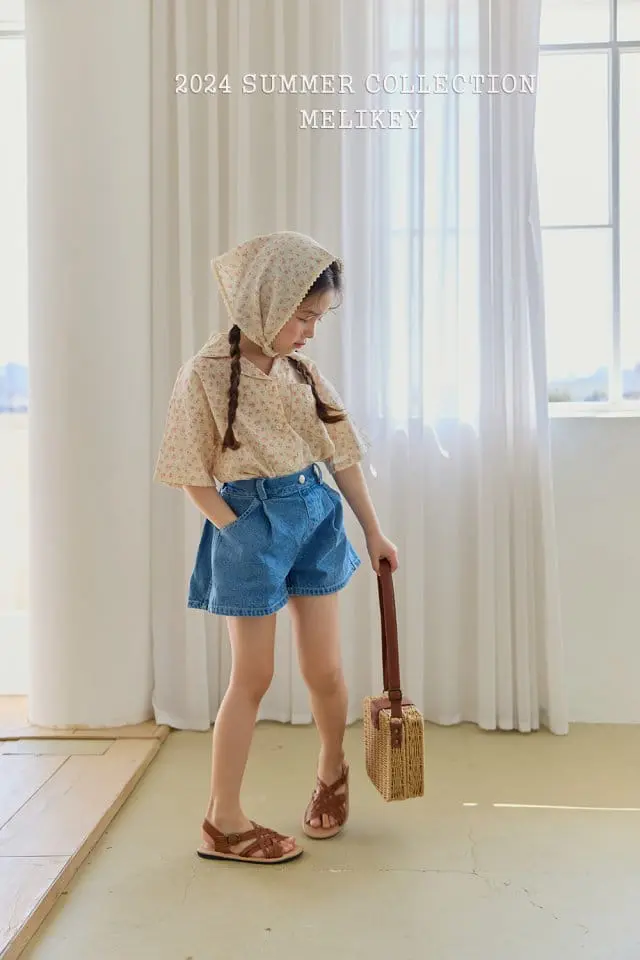 Melikey - Korean Children Fashion - #magicofchildhood - A Line Denim Shorts - 6