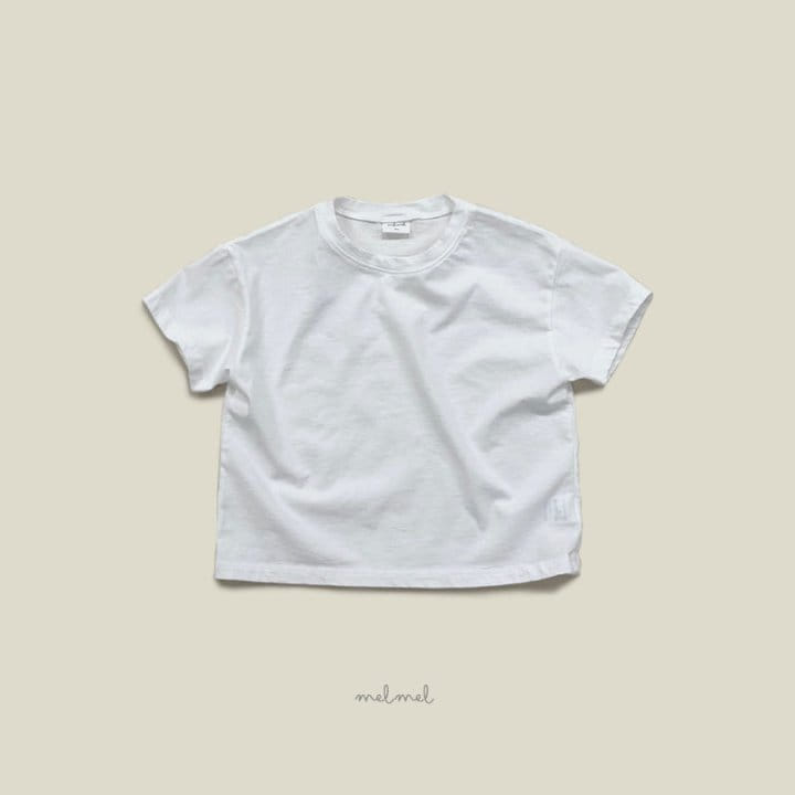 Melmel - Korean Children Fashion - #fashionkids - Washing Short Sleeve Tee - 3