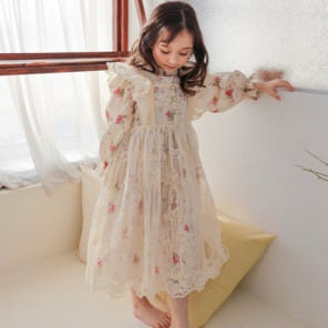 Mini Recipe - Korean Children Fashion - #Kfashion4kids - Wild Rose One-Piece