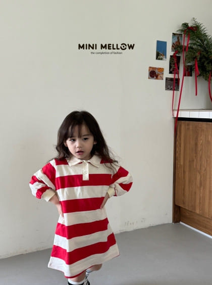 Mini-mellow - Korean Children Fashion - #childrensboutique - Collar ST One-Piece