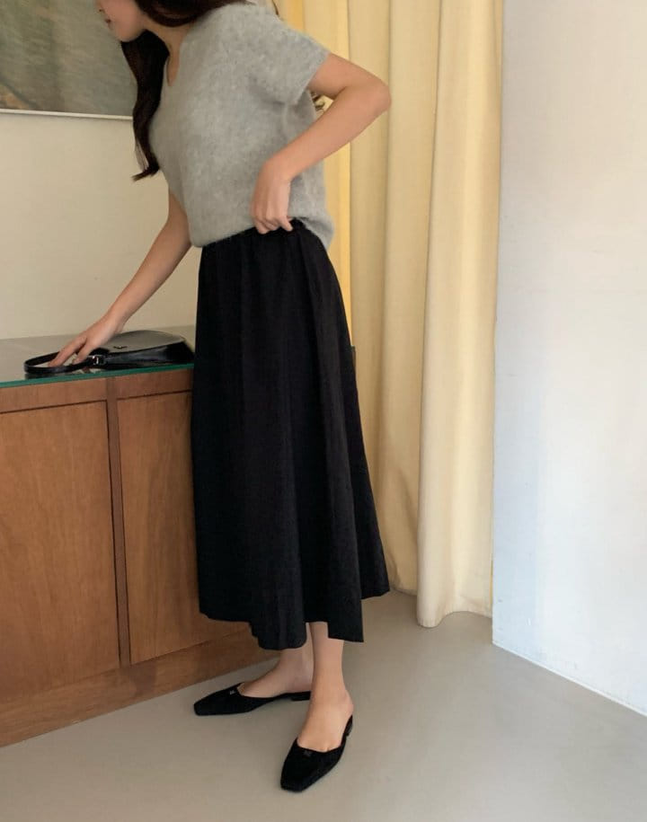 Moani - Korean Women Fashion - #romanticstyle - Volume C Shirring Skirt - 5