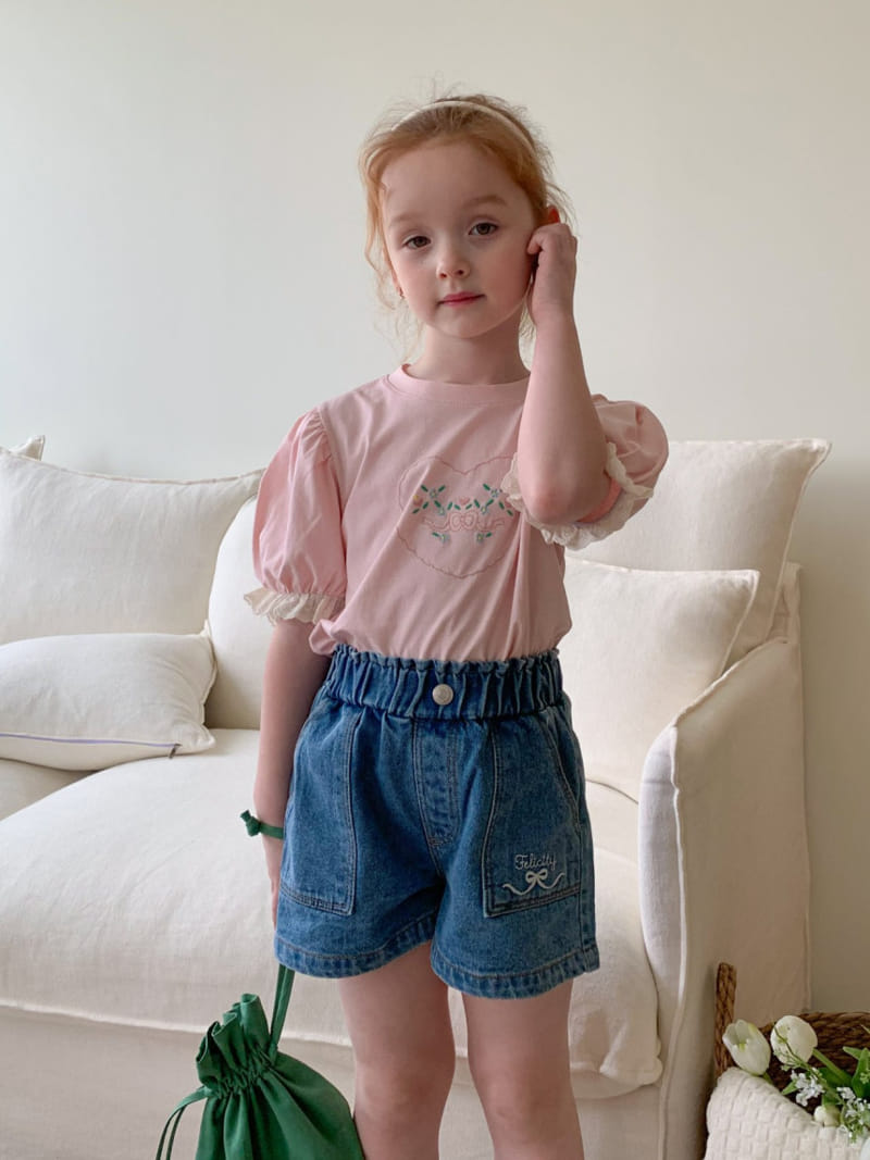 Momo Ann - Korean Children Fashion - #magicofchildhood - Pocket Denim Short - 6