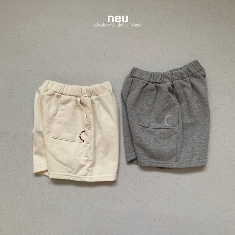 Neu - Korean Children Fashion - #childrensboutique - Half Moon Terry Pants