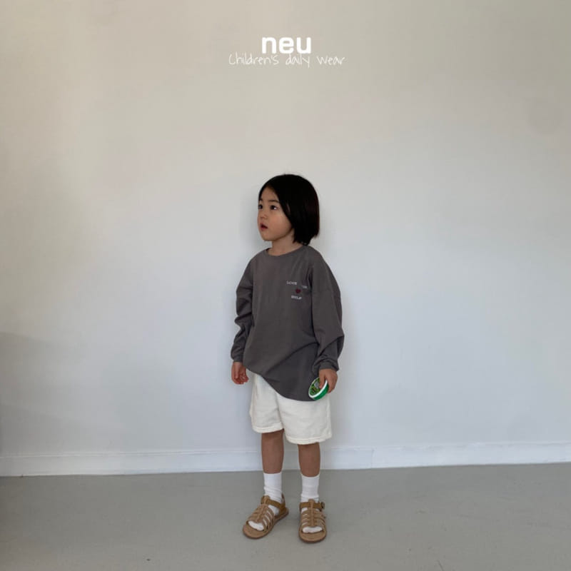 Neu - Korean Children Fashion - #kidsshorts - Half Moon Terry Pants - 5