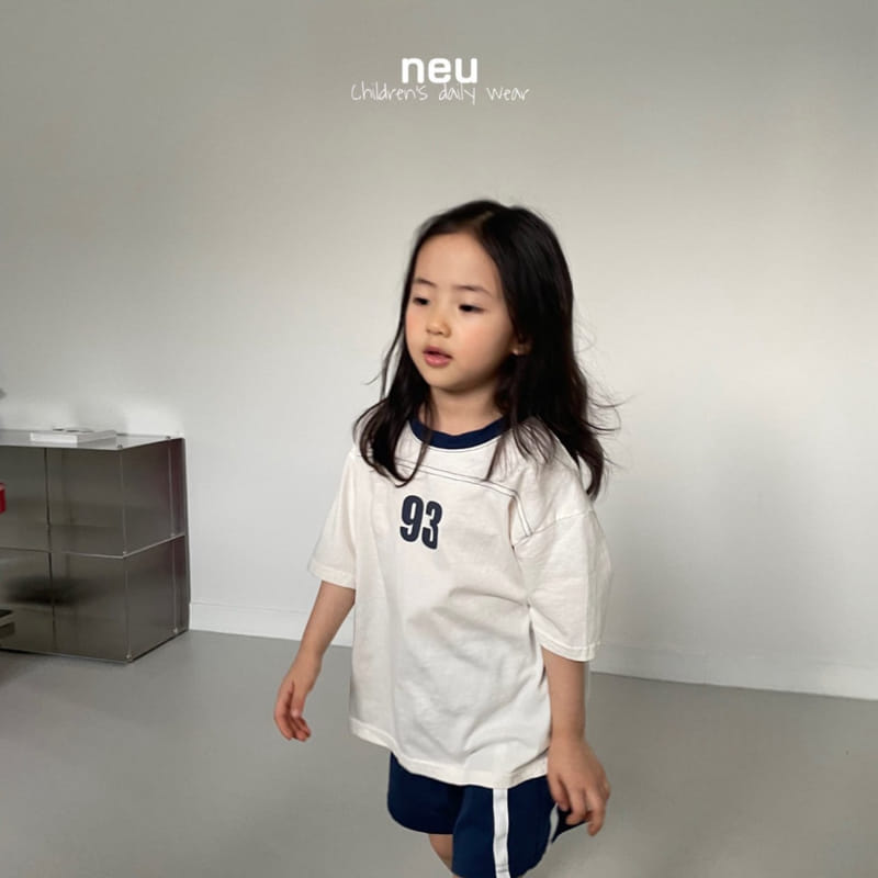 Neu - Korean Children Fashion - #kidsshorts - 93 Block Tee - 5