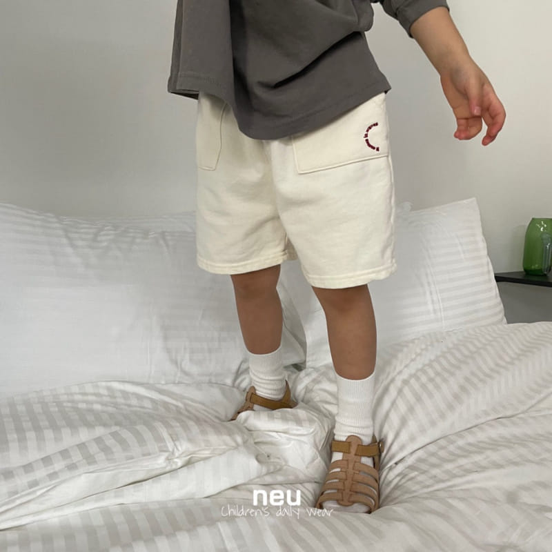 Neu - Korean Children Fashion - #kidsstore - Half Moon Terry Pants - 6