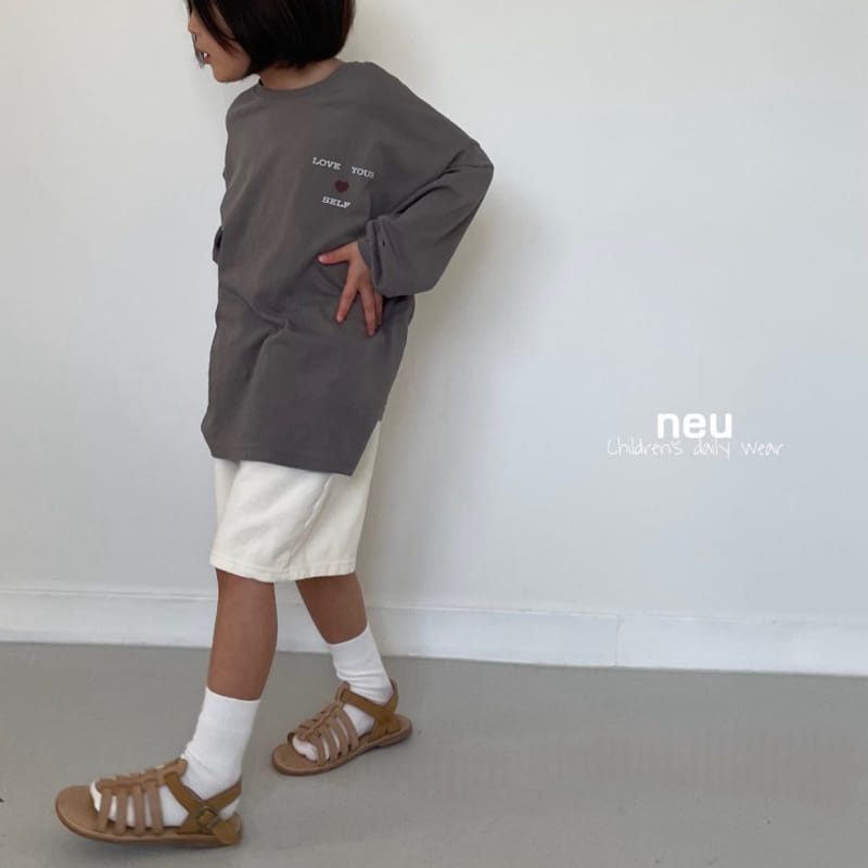 Neu - Korean Children Fashion - #kidzfashiontrend - Half Moon Terry Pants - 7