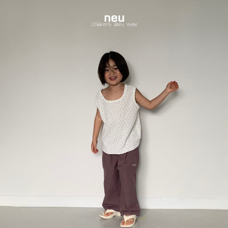 Neu - Korean Children Fashion - #kidsstore - Waffle Sleeveless Tee - 4