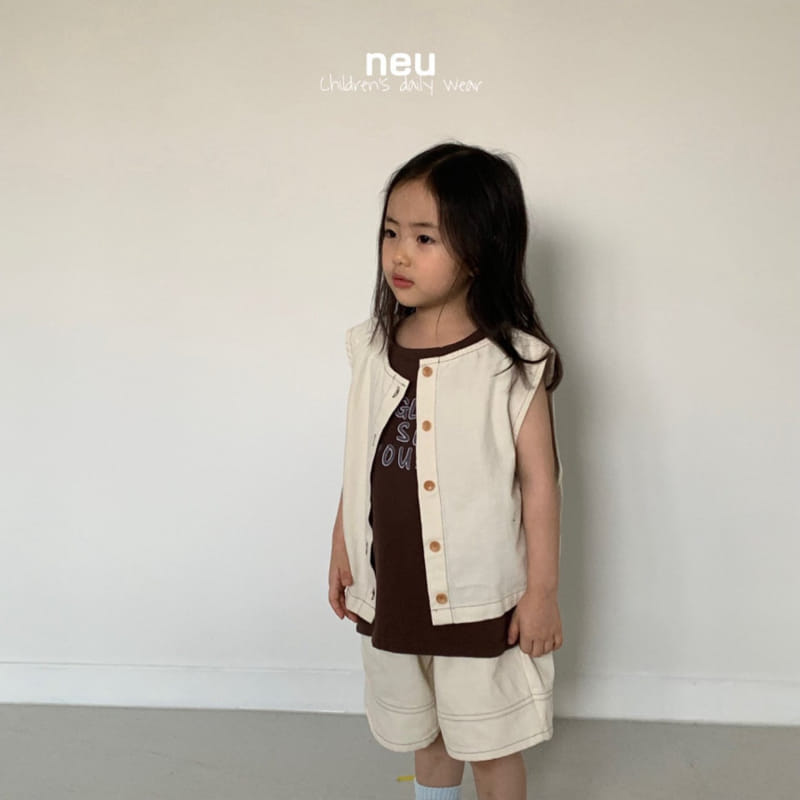 Neu - Korean Children Fashion - #littlefashionista - Round Denim Pants - 6