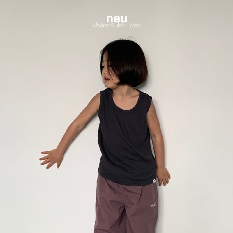 Neu - Korean Children Fashion - #prettylittlegirls - Rib Sleeveless Tee - 8