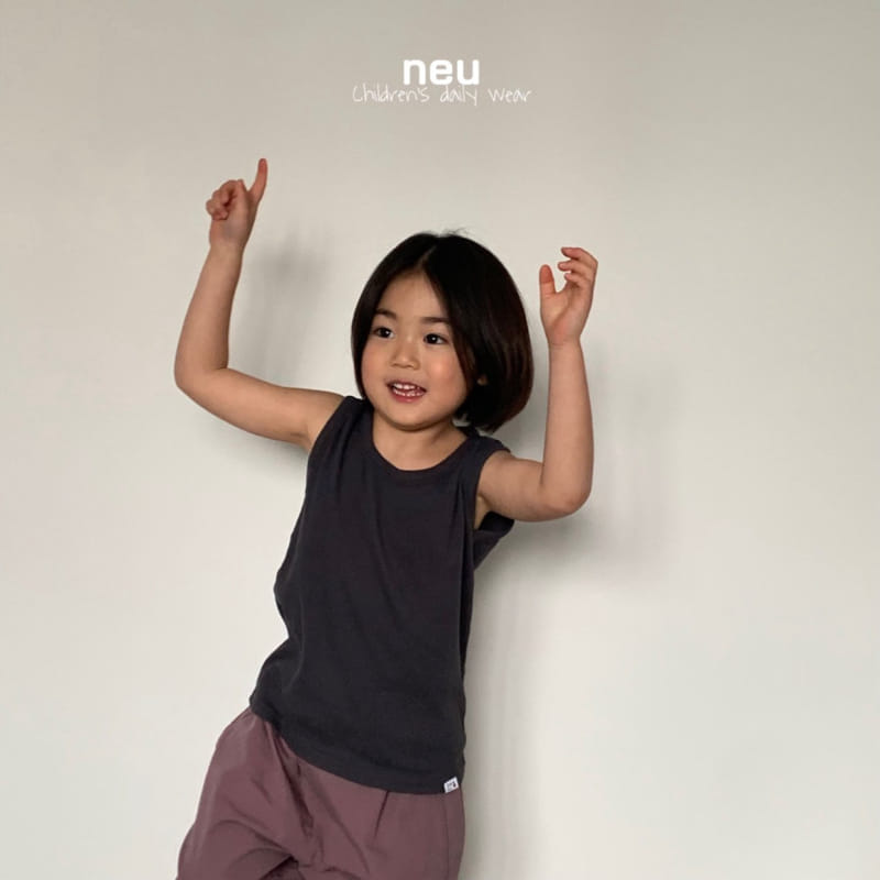 Neu - Korean Children Fashion - #todddlerfashion - Rib Sleeveless Tee - 9