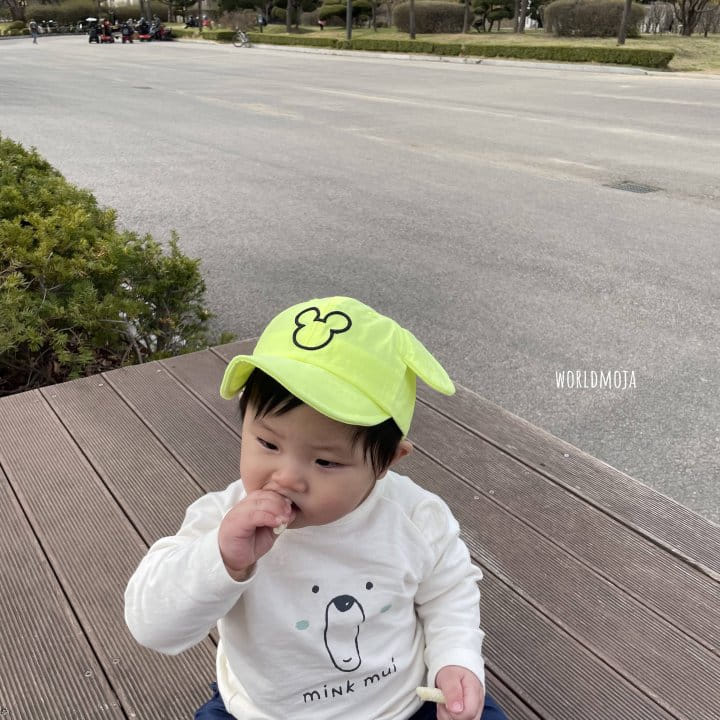 New World - Korean Baby Fashion - #onlinebabyboutique - Neon Mouse Yamche Hat - 3