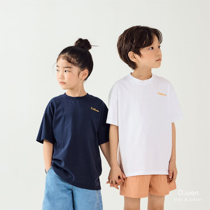 O Wen - Korean Children Fashion - #kidsshorts - California Short Sleeve Tee - 6