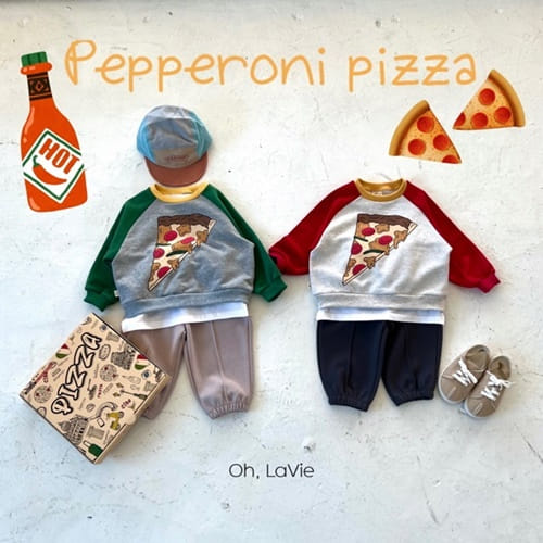 Oh-lavie - Korean Children Fashion - #childrensboutique - Pizza Sweatshirt