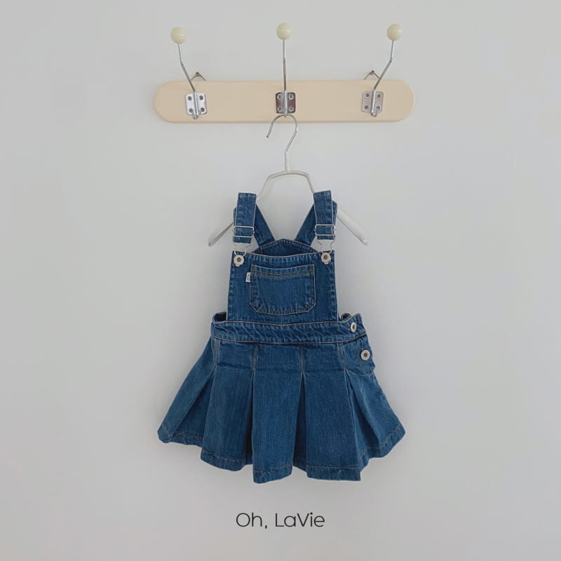 Oh lavie - Korean Children Fashion - #discoveringself - Denim Dungarees Tennis Junior Skirt - 5