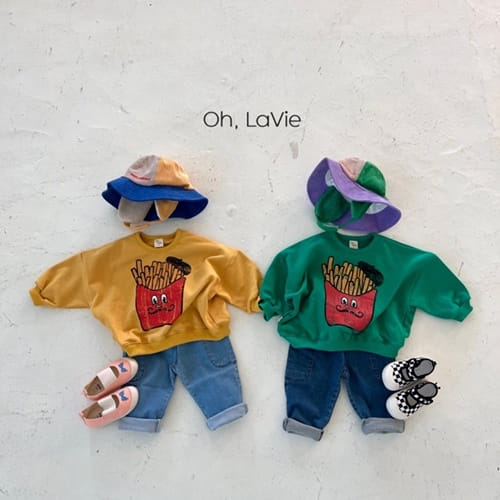 Oh-lavie - Korean Children Fashion - #discoveringself - Fried Potato Sweatshirt