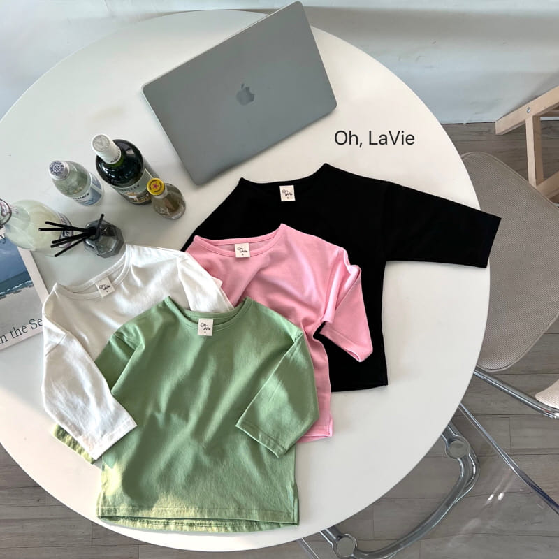 Oh lavie - Korean Children Fashion - #fashionkids - Long Sleeve Single Layered Tee Junior