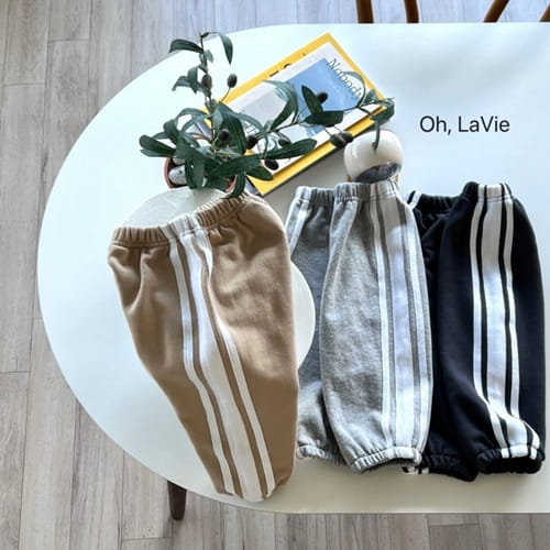 Oh-lavie - Korean Children Fashion - #fashionkids - Tape Line Pants