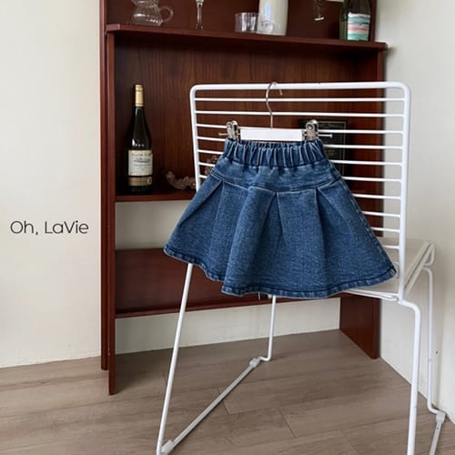 Oh-lavie - Korean Children Fashion - #kidsshorts - Tennis Denim Skirt